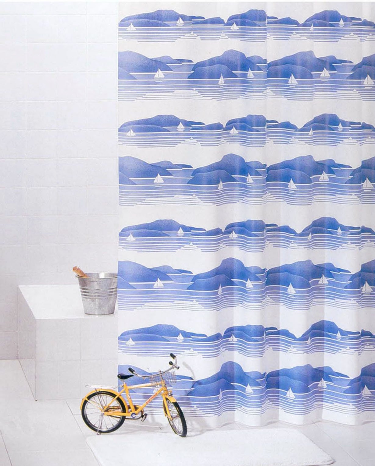 276 ΚΟΥΡΤΙΝΑ ΜΠΑΝΙΟΥ ΠΛΑΣΤΙΚΗ PEVA BURGEE 180(Μ)X180(Υ) - Image 1