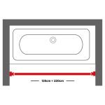 125-220 Ø 28 mm mat aluminum βραχίονας μπάνιου πτυσσόμενος Sealskin - Image 4