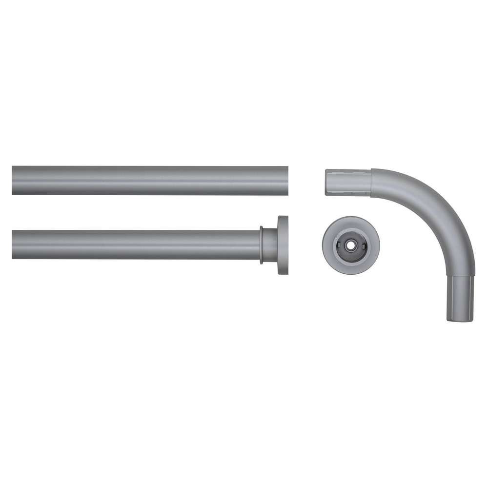 276666205-1 90x90 Ø 28 mm mat aluminum βραχίονας μπάνιου γωνιακός Sealskin - Image 1