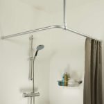 60 Ø 28 mm mat aluminum στήριγμα οροφής για βραχίονα μπάνιου γωνιακό Sealskin - Image 2