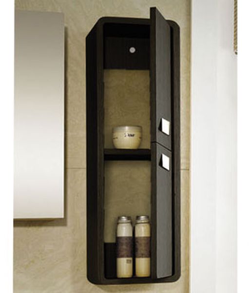 28-0506 QUADRA ΠΛΑΙΝΟ ΕΡΜΑΡΙΟ 25X15X80 WENGE - Image 1