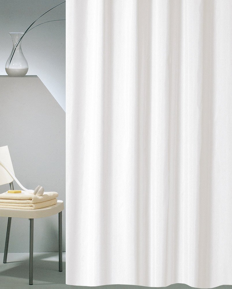 285 ΚΟΥΡΤΙΝΑ ΜΠΑΝΙΟΥ ΠΛΑΣΤΙΚΗ LINER ΛΕΥΚΟ 180(Μ)X200(Υ) - Image 1