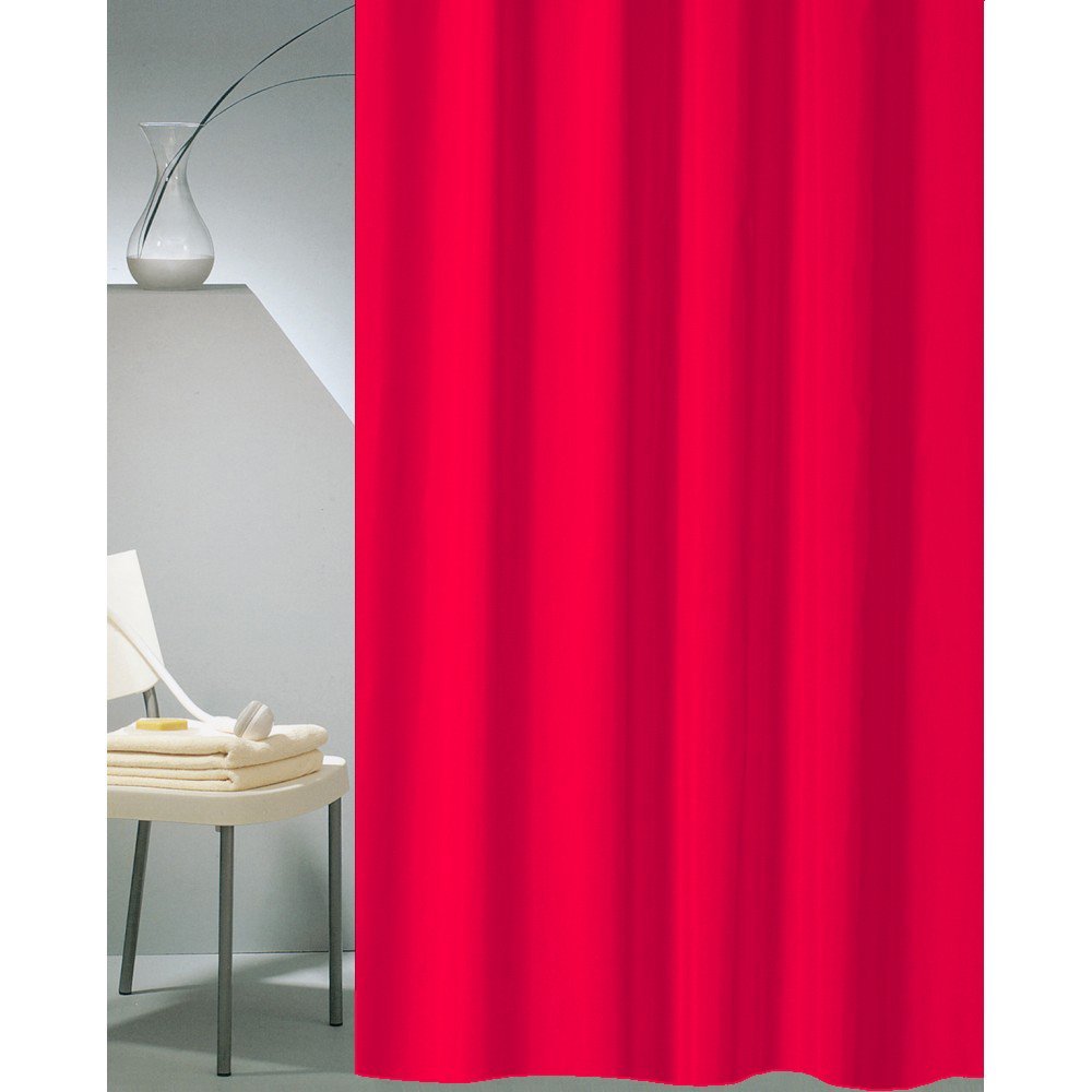 285red2-1000x1000h-1 ΚΟΥΡΤΙΝΑ ΜΠΑΝΙΟΥ ΠΛΑΣΤΙΚΗ LINER ΚΟΚΚΙΝΗ 240(Μ)X180(Υ) - Image 1