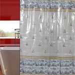 ΚΟΥΡΤΙΝΑ ΜΠΑΝΙΟΥ PORTOBELLO 180(Μ)X180(Υ) ΜΑΥΡΟ