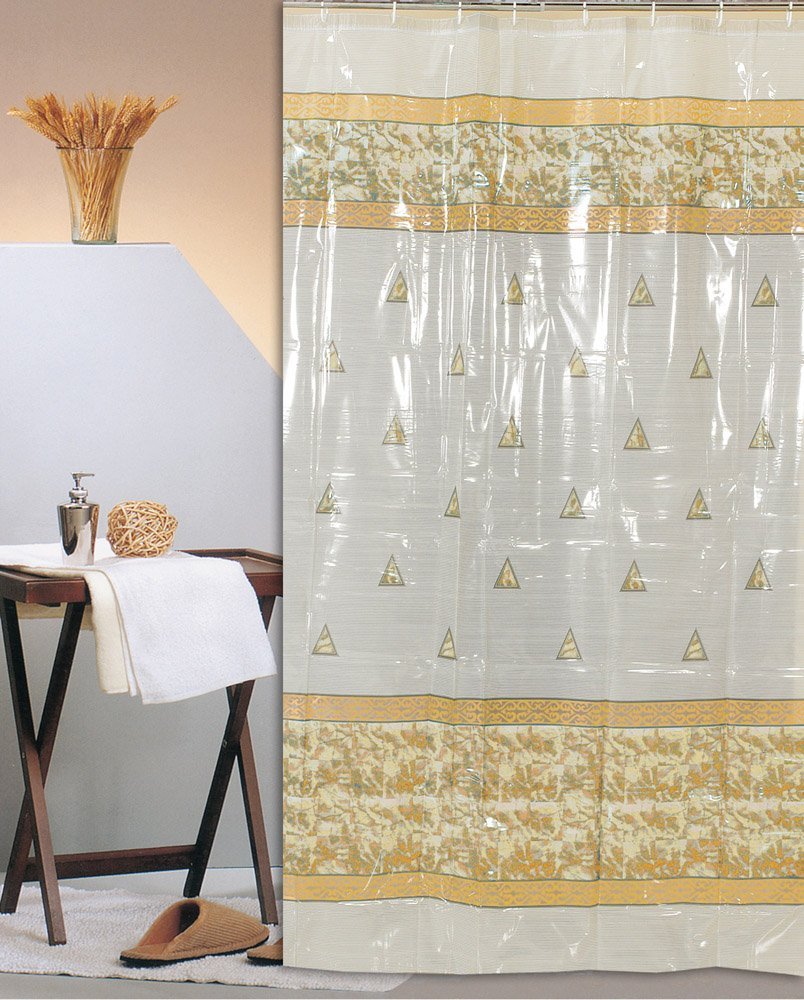 291 ΚΟΥΡΤΙΝΑ ΜΠΑΝΙΟΥ PORTOBELLO 180(Μ)X180(Υ) ΜΠΕΖ - Image 1