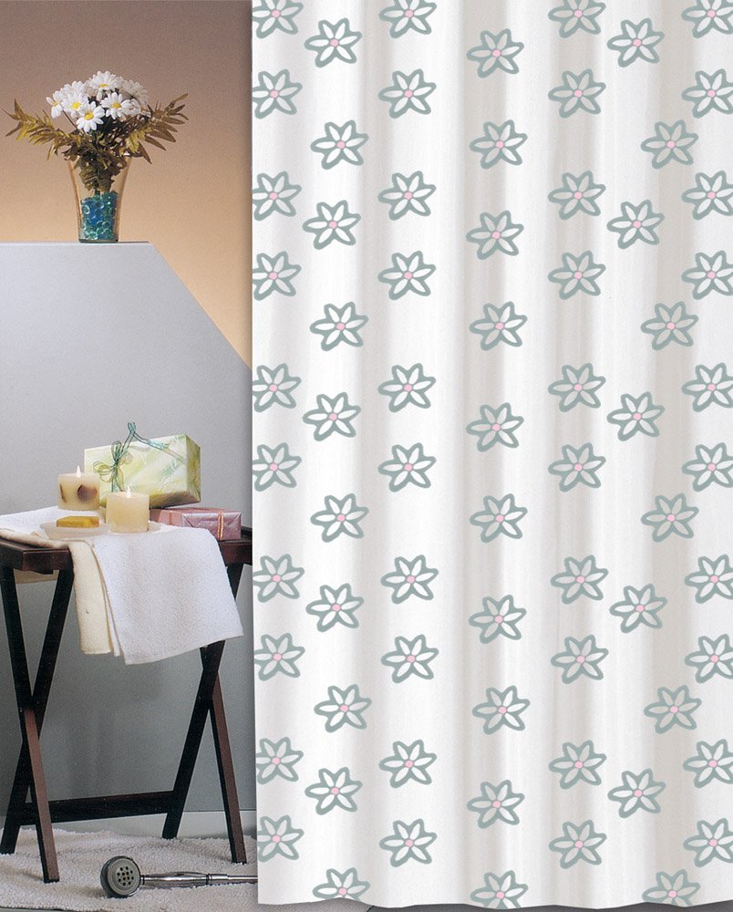 294 ΚΟΥΡΤΙΝΑ ΜΠΑΝΙΟΥ ΠΛΑΣΤΙΚΗ RS-3102 ΓΚΡΙ 180(Μ)X200(Υ) - Image 1