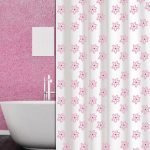 ΚΟΥΡΤΙΝΑ ΜΠΑΝΙΟΥ ΠΛΑΣΤΙΚΗ RS-3102 ΡΟΖ 180(Μ)X200(Υ)