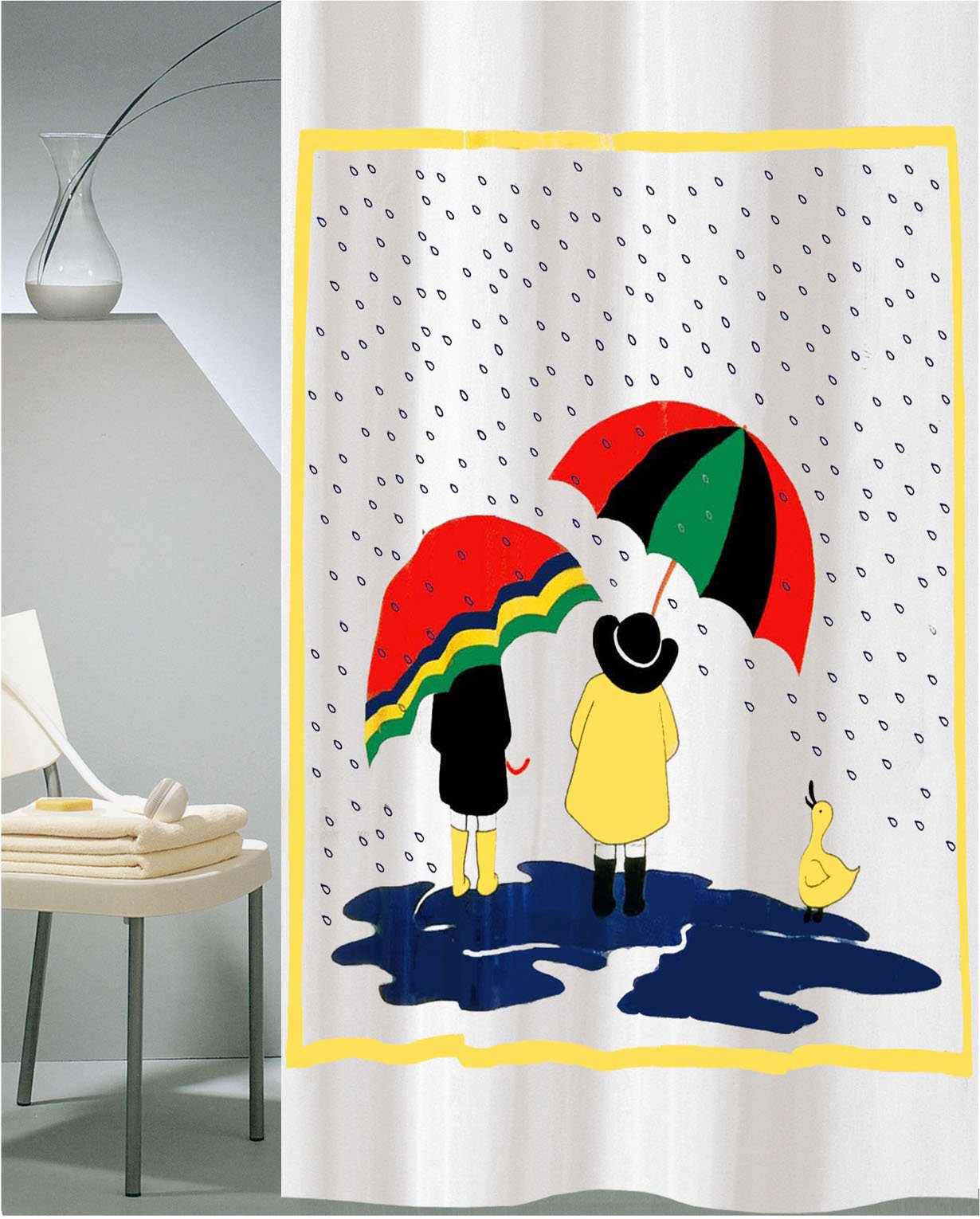 304 ΚΟΥΡΤΙΝΑ ΜΠΑΝΙΟΥ ΠΛΑΣΤΙΚΗ SS-511 180(Μ)X200(Υ) - Image 1