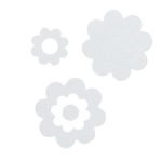 Bathflower 7 pcs white αντιολισθητικό ταπέτο Sealskin