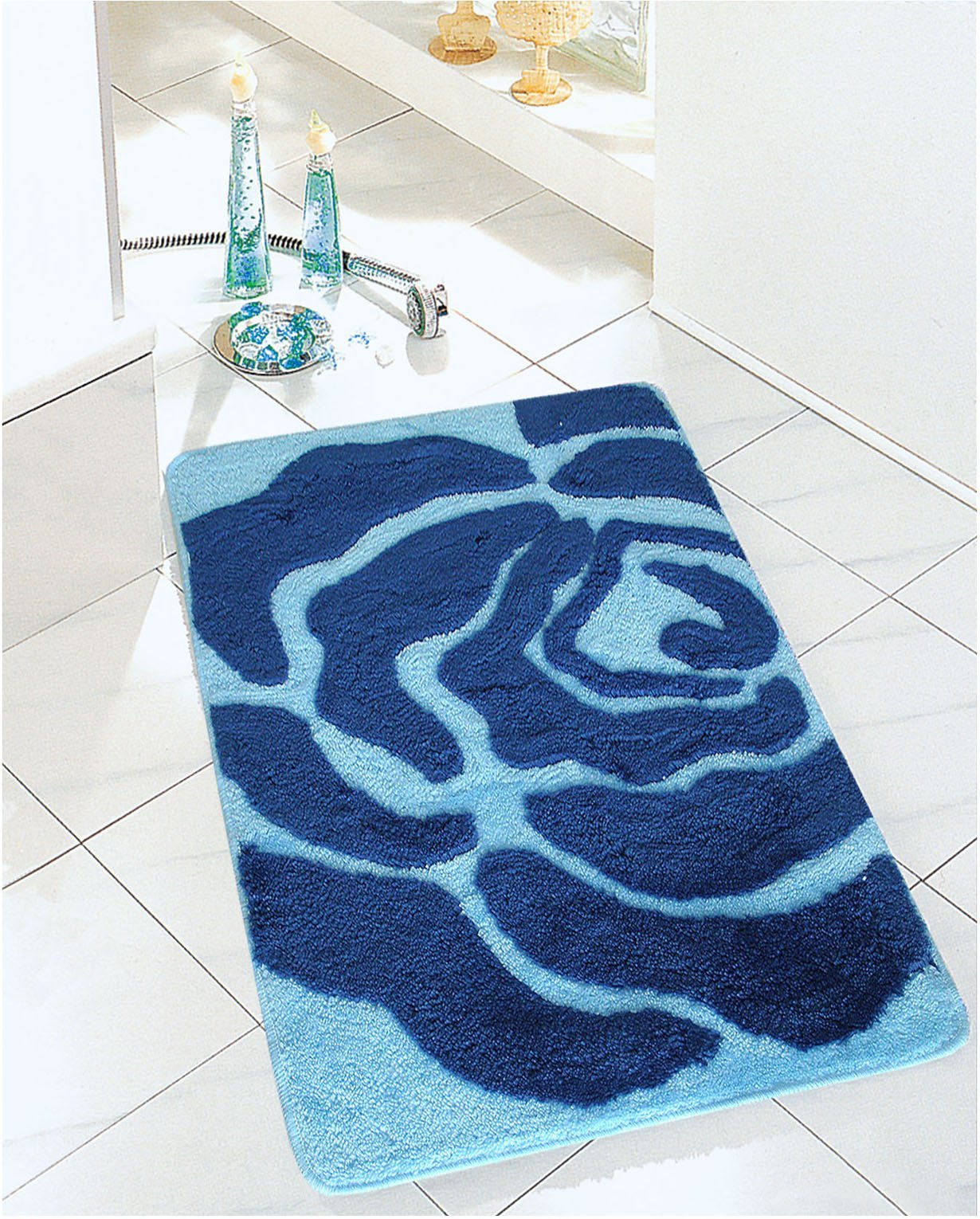 321 ΠΑΤΑΚΙ ΜΠΑΝΙΟΥ ROSY ΜΠΛΕ 60X90 - Image 1