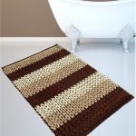 ΠΑΤΑΚΙ ΜΠΑΝΙΟΥ #2335 CHENILLE ΜΠΕΖ/ΚΑΦΕ/ΕΚΡΟΥ 50X80