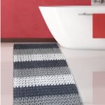 ΠΑΤΑΚΙ ΜΠΑΝΙΟΥ #2335 CHENILLE ΓΚΡΙ-ΛΕΥΚΟ 50X80