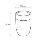 Bloom black ποτήρι οδοντόβουρτσας Sealskin - Image 5