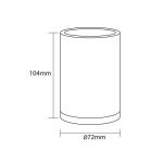 Grace white ποτήρι οδοντόβουρτσας Sealskin - Image 6