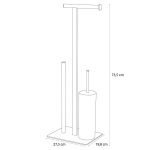 Square white σταντ χαρτιού υγείας + πιγκάλ Sealskin - Image 5