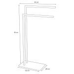 Tube white κρεμάστρα επιδαπέδια 2 θέσεων Sealskin - Image 7