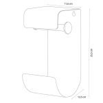 Brix black χαρτοθήκη επιτοίχια Sealskin - Image 8