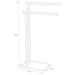 Brix white κρεμάστρα επιδαπέδια Sealskin - Image 8