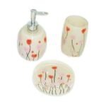 Σετ dispenser, ποτηροθήκη και σαπουνοθήκη καρδιά