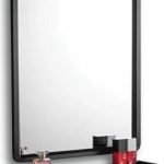 NERINA ΚΑΘΡΕΠΤΗΣ 48*63 ΜΕ ΕΤΑΖΕΡΑ ΜΑΥΡΗ ΙΝΟΧ