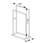 Carre black κρεμάστρα επιδαπέδια Sealskin - Image 6