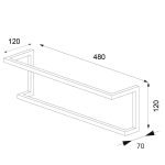 Carre black κρεμάστρα επιτοίχια Sealskin - Image 5