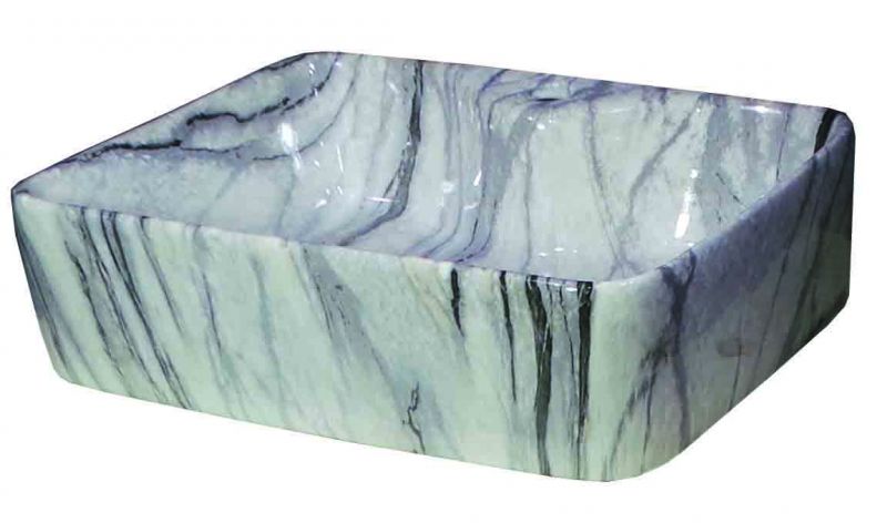 47-8025 DOLCE - ΓΚΡΙ*ΛΕΥΚΟ ΤΥΠΟΥ ΜΑΡΜΑΡ ΝΙΠΤΗΡΑΣ 49*38*13 - Image 1