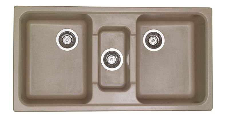 49-2325 TRENTO ΝΕΡΟΧΥΤΗΣ 2 1/2ΓΟΥΡΝΕΣ 96*51ΓΡΑΝΙΤΗ-ΜΠΕΖ - Image 1