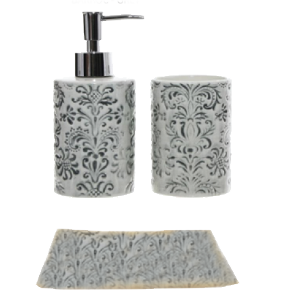 5208-5207-5209-ΠΟΡΣΕΛΑΝΗ-1 Σετ μπάνιου πορσελάνη με ανοξείδωτη-αμετάβλητη αντλία - Image 1