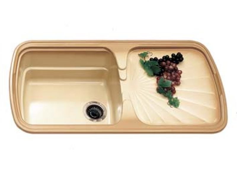 53-2306 TRANI ΝΕΡΟΧΥΤΗΣ ΣΥΝΘΕΤΙΚΟΣ 97Χ51 1ΓΟΥΡΝΑ+ΠΟΔΙΑ ΓΡΑΝΙΤΗ.ΛΕΥΚΟ - Image 1