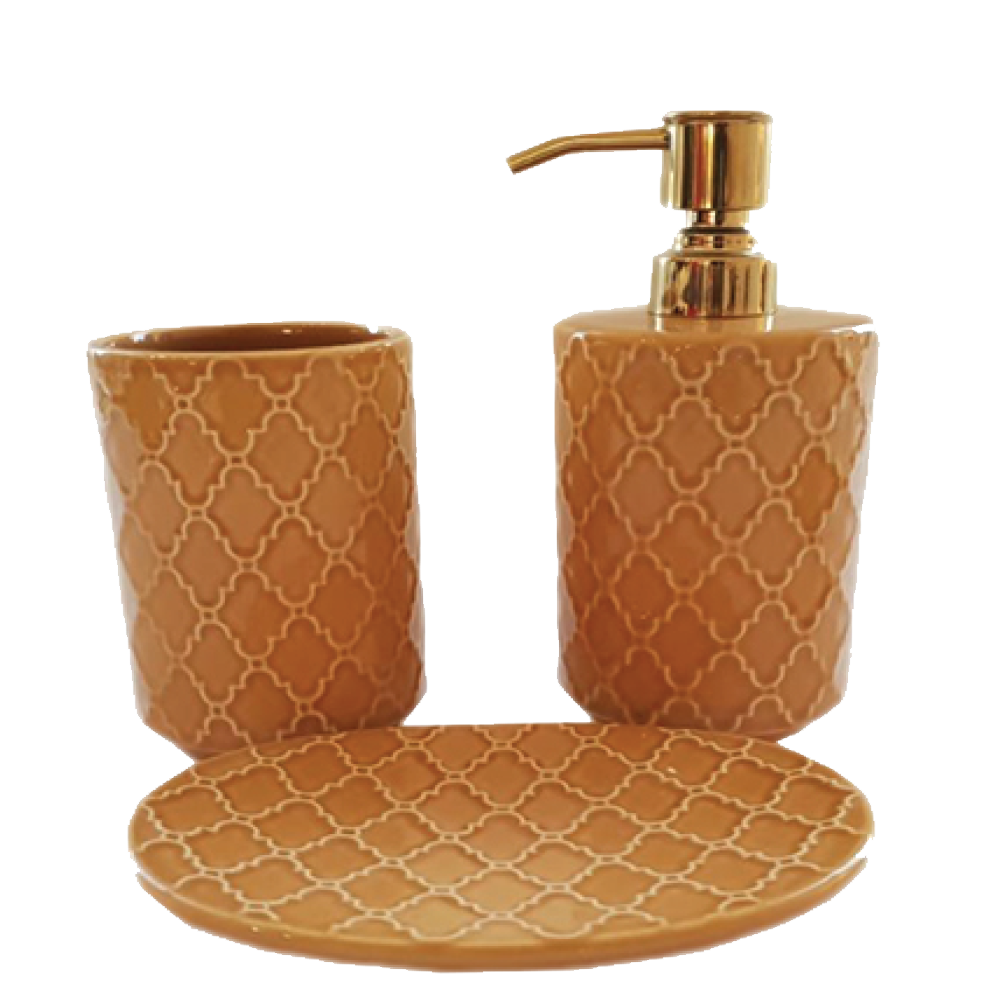 5490-5492-5491-ΠΟΡΣΕΛΑΝΗ-1 Σετ μπάνιου πορσελάνη με ανοξείδωτη-αμετάβλητη αντλία - Image 1