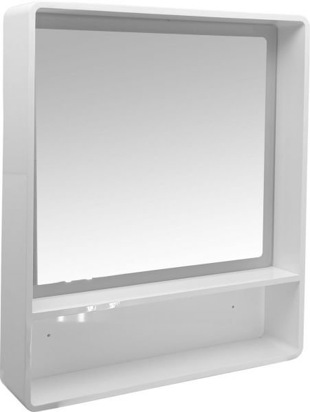 55-6030-2 MAGIA - ΚΑΘΡΕΠΤΗΣ ΕΠΙΠΛΟΥ new PVC 60x12x70 LED - ΛΕΥΚΟΣ - Image 1