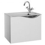 DELFINO  ΠΑΓΚΟΣ ΣΧΕΤΟΣ 50X37 Χ41Η ΛΕYKΟΣ+WENGE