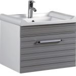 ZEBRINA - ΚΡΕΜΑΣΤΟΣ ΠΑΓΚΟΣ PVC ΣΧΕΤΟΣ 60*46*48h ΛΕΥΚΟ/ΓΚΡΙ