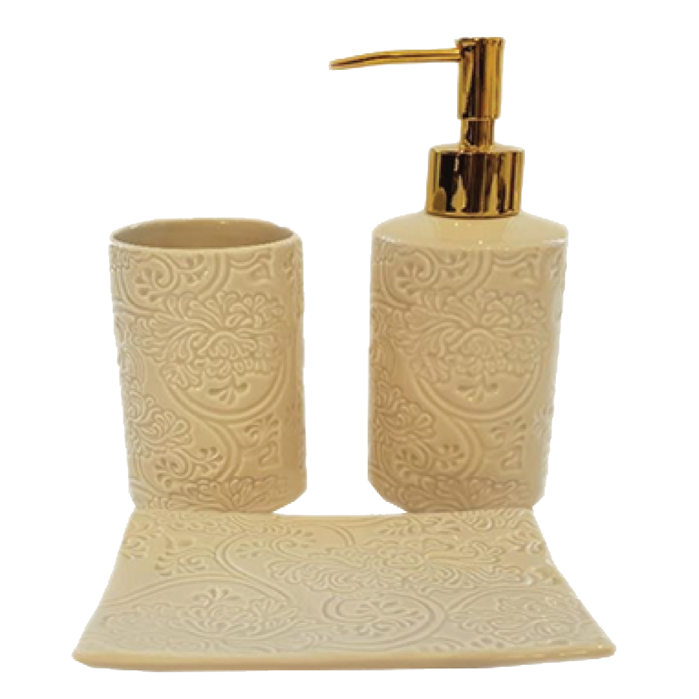 5670-5672-5671-ΠΟΡΣΕΛΑΝΗ-1 Σετ μπάνιου πορσελάνη με ανοξείδωτη-αμετάβλητη αντλία - Image 1