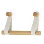 Κρεμάστρα για χαρτί υγείας με δερμάτινο άγκιστρο σε αυτοκόλλητο