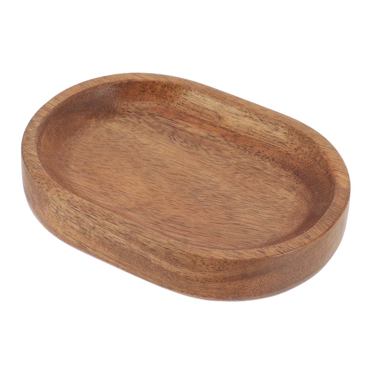6187-1 Σαπουνοθήκη οβάλ acacia (Σετ 6187-6186-6185) - Image 1