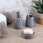 Σετ 3 τεμάχια ντισπένσερ - θήκη οδ/ρτσας- σαπουνοθήκη