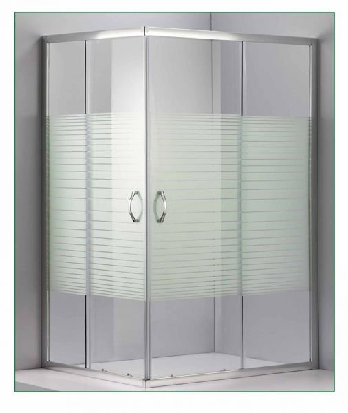 66-3105 DORITA - ΚΑΜΠΙΝΑ - ΓΥΑΛΙ ΜΕ ΓΡΑΜΜΕΣ 100*80*185 ΧΡΩΜΕ ΣΧΕΤΗ - Image 1