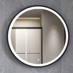 OMIKRON NOVA  BLACK - ΚΑΘΡΕΠΤΗΣ LED*TOUCH 80*80