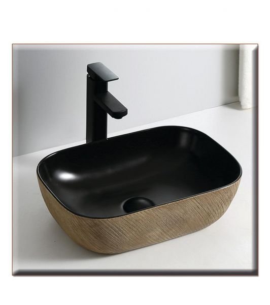 72-2030 LEVIDI ΝΙΠΤΗΡΑΣ460*335*140 BEIGE PATTERN BLACK MAT - Image 1