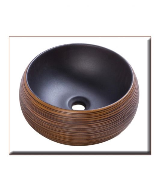 72-2034 ZAGORA ΝΙΠΤΗΡΑΣ 350*350*160 ΣΑΓΡΕ KAFE MAT MAYRO - Image 1