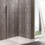 PANEL ΤΖΑΜΙ ΔΙΑ/ΝΕΣ 80*195h/8mm ME ΜΠΡΑΤΣΟ ST/ST 70-120cm