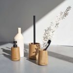 Earth oak set δοχείο κρεμοσάπουνου 150 ml & ποτήρι οδοντόβουρτσας Sealskin - Image 5