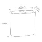 Blend terrazo διπλό ποτήρι οδοντόβουρτσας Sealskin - Image 9