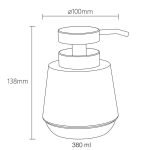 Mood grey 380 ml δοχείο κρεμοσάπουνου Sealskin - Image 7