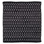 Boho 60x60 black πατάκι μπάνιου Sealskin