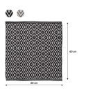 Trellis 60x60 black πατάκι μπάνιου Sealskin - Image 5