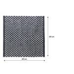 Woodblock 60x60 teak black πατάκι μπάνιου Sealskin - Image 4