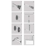 Easy roll black βραχίονας μπάνιου γωνιακός Sealskin - Image 16